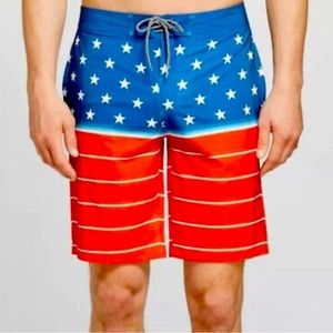 Goodfellow & Co Men's Stars & Stripes Board Shorts